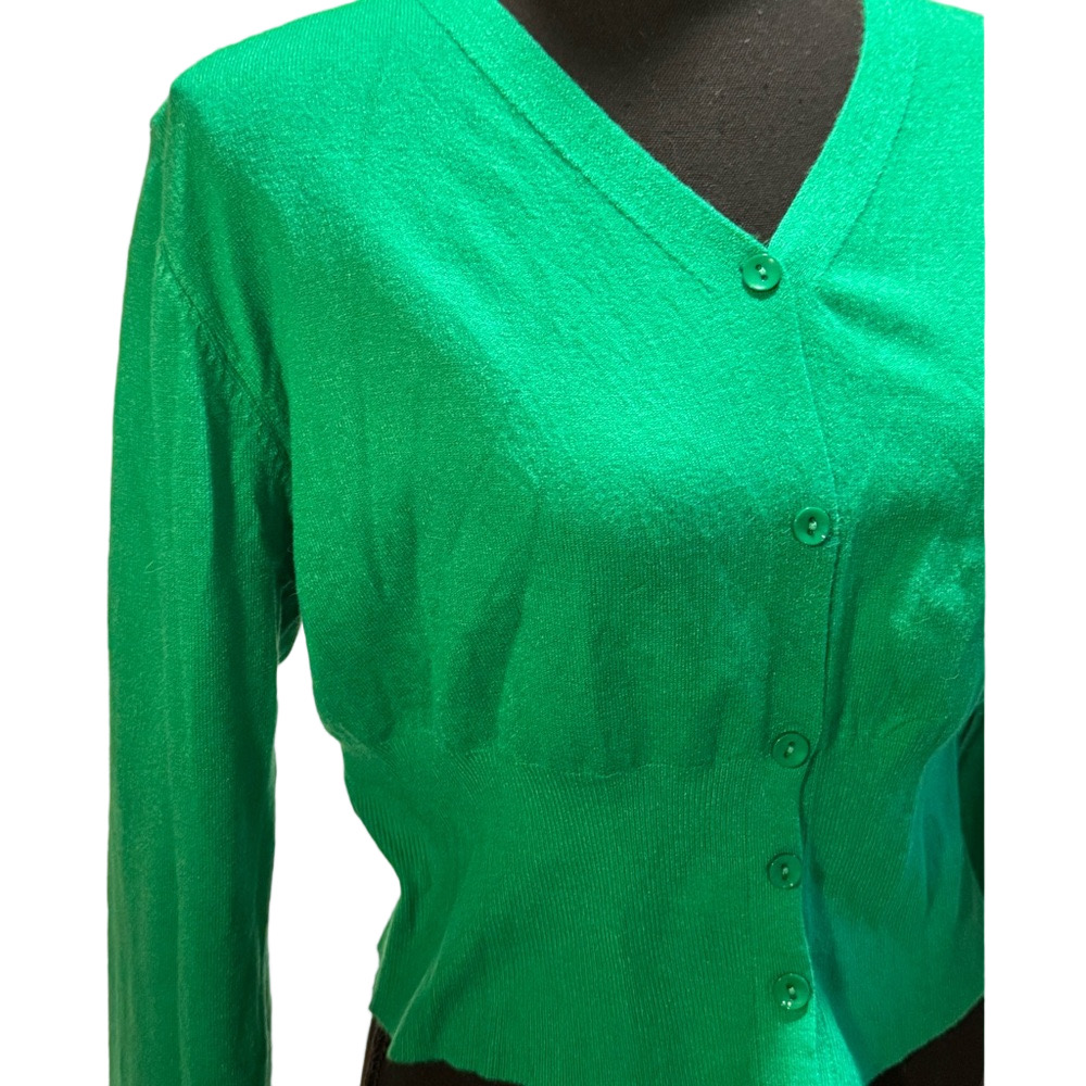 Green Cardigan Women's Size XXL - Picture 2 of 8